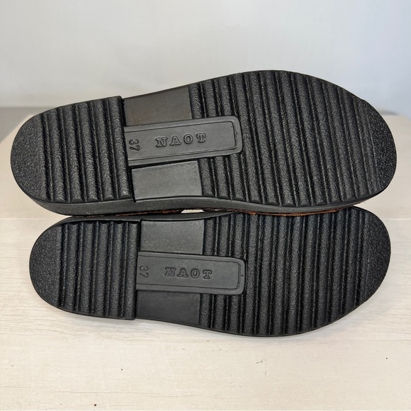 NAOT Brown Leather Buckle Ankle Strap Sandals - Picture 9 of 11